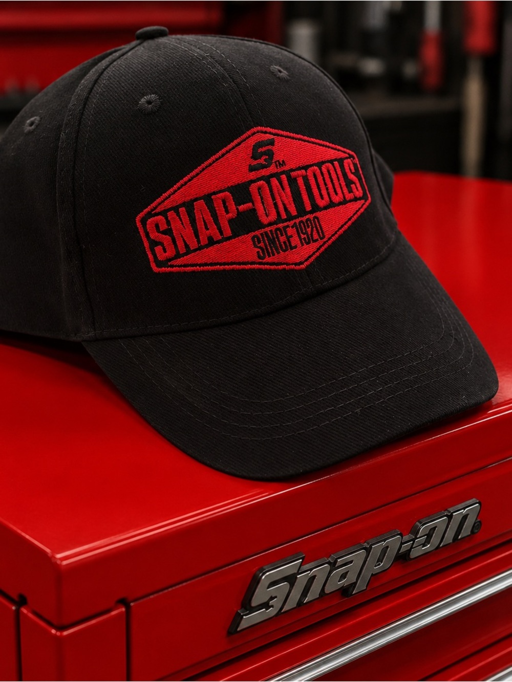 Snap-on 100th Anniversary Hat Tools Black Cap with Red Logo New
